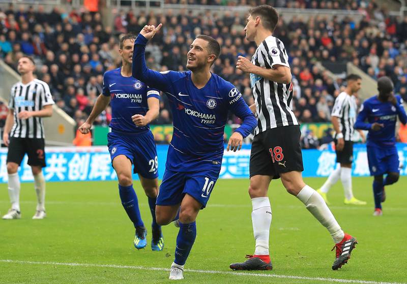 Left midfielder: Eden Hazard (Chelsea) – Scored a nerveless penalty at Newcastle. Still more impressive was the way he kept running at defenders who kept fouling him. AP Photo