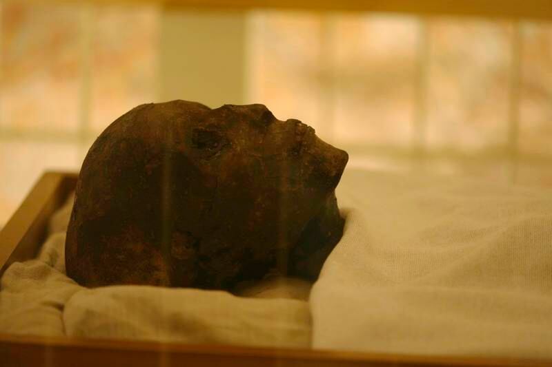 The mummy of King Tutankhamun displayed as Egypt marks the 100th anniversary of its discovery. EPA
