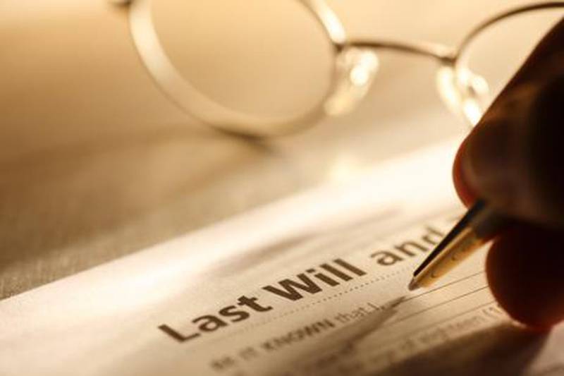 Assets shared between a husband and wife will be frozen until the inheritance is sorted out unless there is a will.