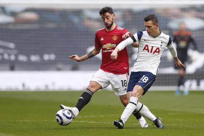 Giovani Lo Celso – 7. The Spanish midfielder was excellent in the first half, his passing and positioning key to Tottenham’s transitions. But as Spurs dropped deeper in the second half, his impact faded. More a reflection of his manager’s pragmatic tactics than Lo Celso himself and he was subbed just after the hour mark. EPA