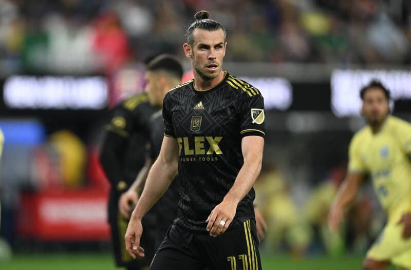 LAFC's Gareth Bale looks on during the Leagues Cup friendly football match between USA's Los Angeles FC and Mexico's Club America at SoFi Stadium in Inglewood, California, on August 3, 2022. AFP