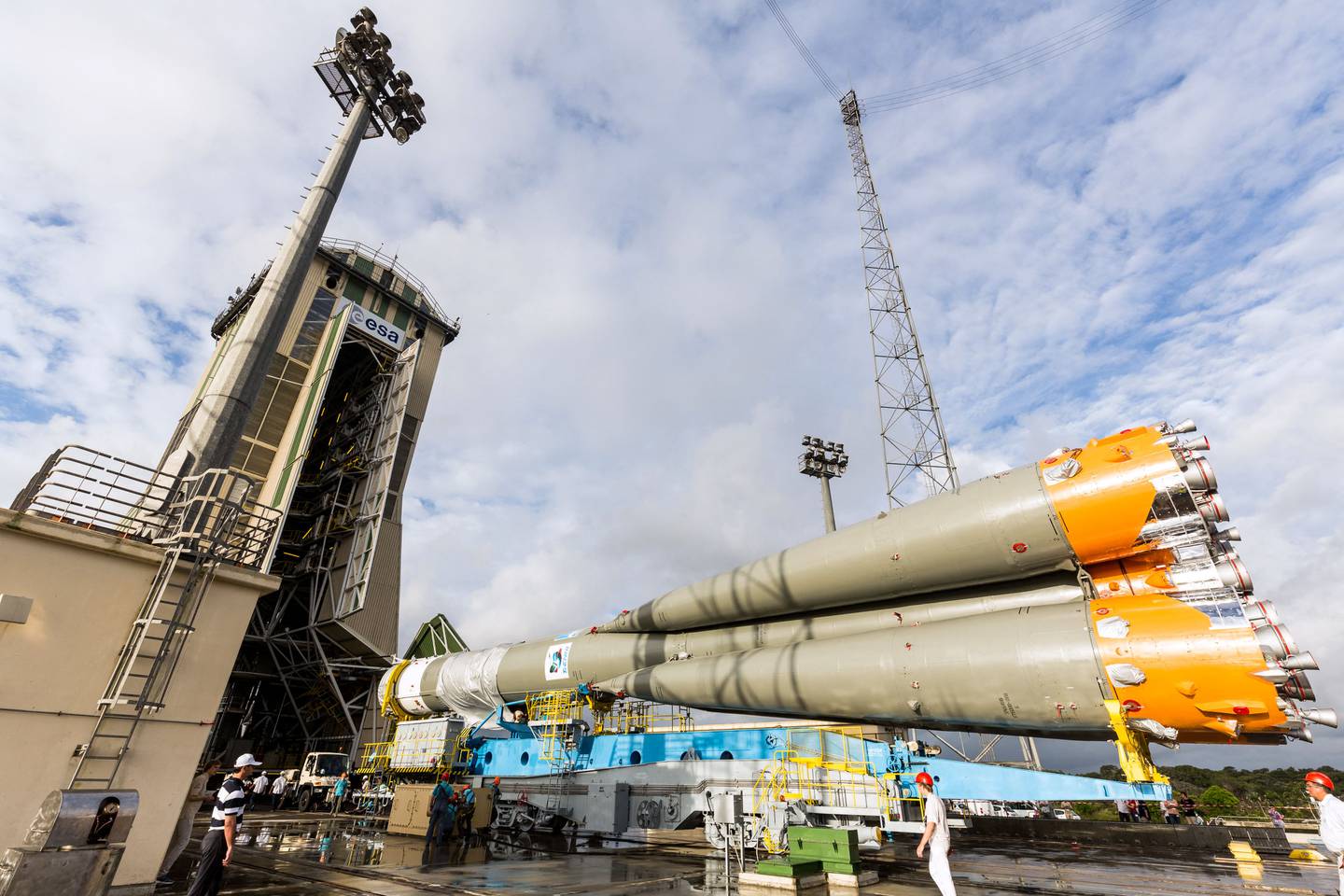 Russische Sojus-Raketen werden nicht mehr für europäische Starts eingesetzt.  AFP 