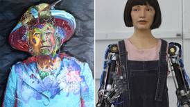 Robot paints portrait of Queen Elizabeth II