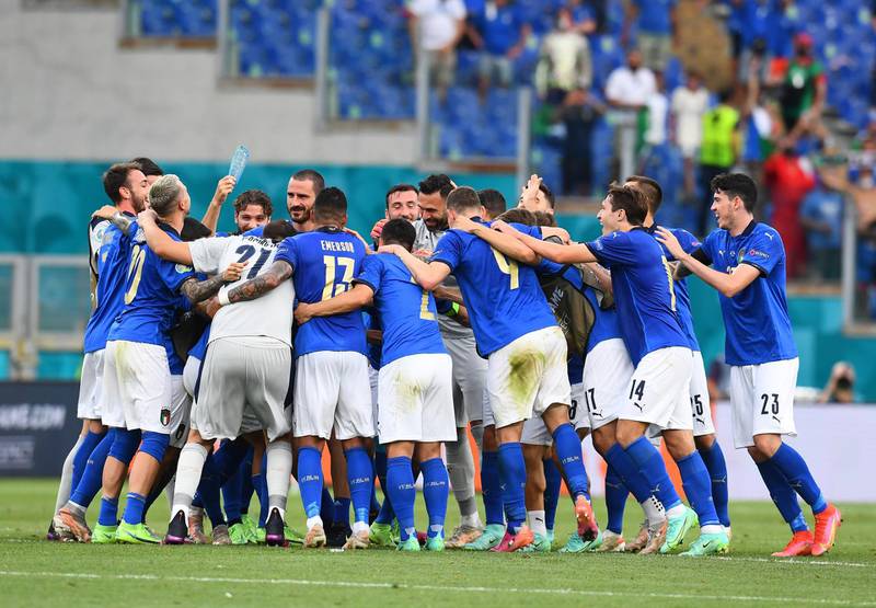 June 20, Group A: Italy 1-0 Wales. Getty