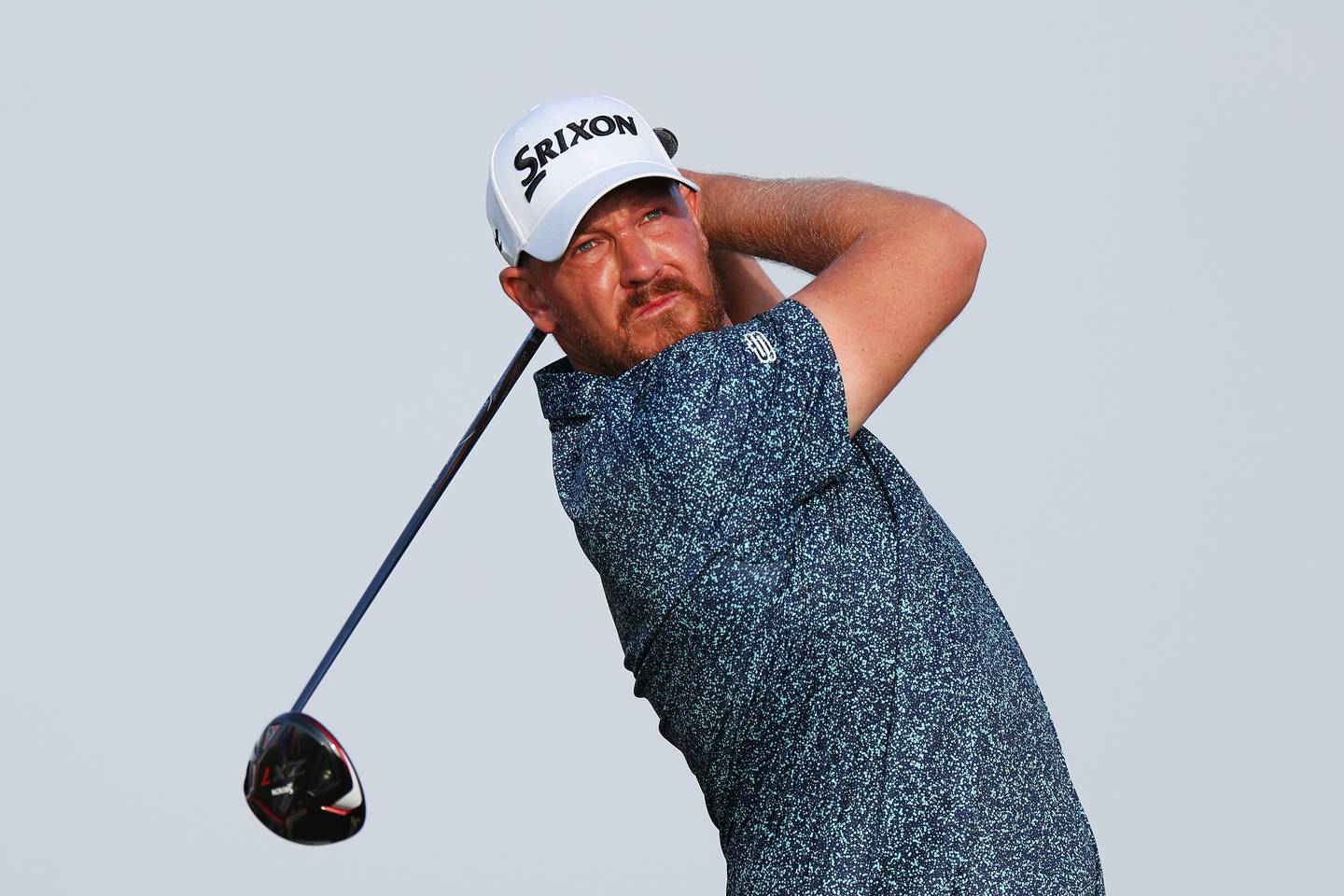 Jacques Kruyswijk in action on day one at Yas Links. Getty