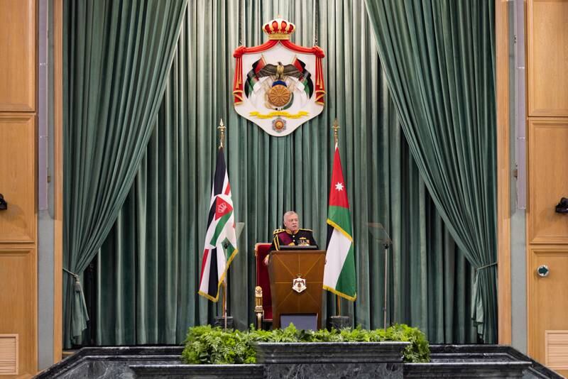 The king said Palestinians must not be excluded from any regional economic plans.