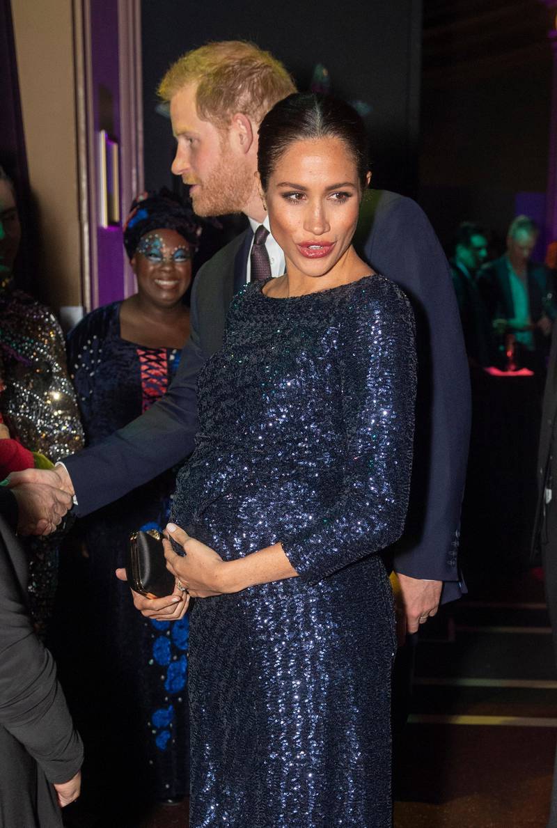 LONDON, ENGLAND - JANUARY 16: Prince Harry, Duke of Sussex and Meghan, Duchess of Sussex attend the Cirque du Soleil Premiere Of "TOTEM" at Royal Albert Hall on January 16, 2019 in London, England. (Photo by Paul Grover - WPA Pool/Getty Images)