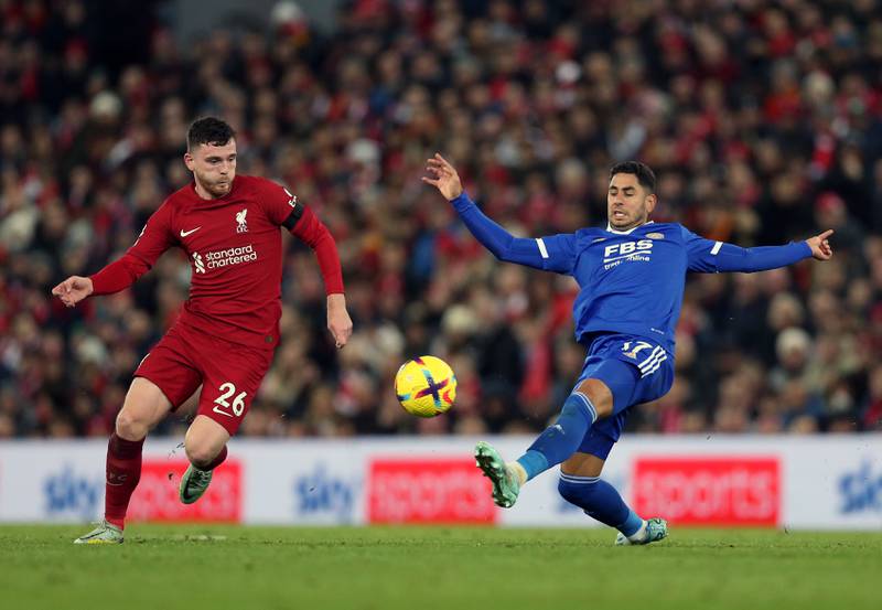 Andy Robertson 5 - Sloppy at times with his passing that almost gifted a significant chance to Leicester. Replaced after picking up an injury. PA