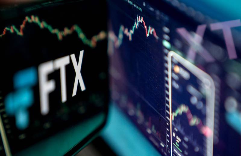 Shortly before its collapse, cryptocurrency exchange FTX exchange halted all withdrawals and locked away billions in customer assets. AFP