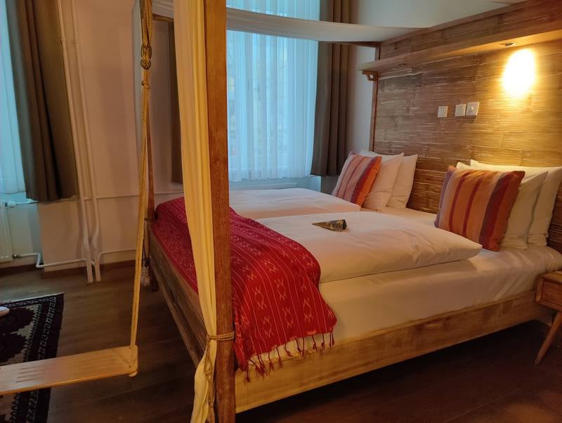 Lulu Guldsmeden, a boutique hotel, is furnished with natural, fair trade materials, and provides guests with bicycles. Photo: Kalpana Sunder