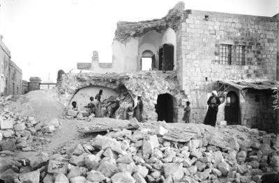 The quake damaged buildings at the Russian Monastery of Ascension on the Mount of Olives