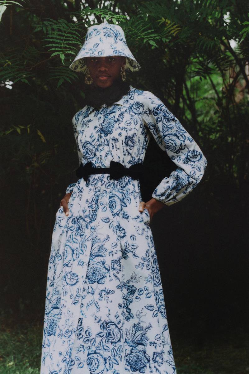 Erdem mixed Regency and 1960's for its Resort 2021 collection. Courtesy Erdem