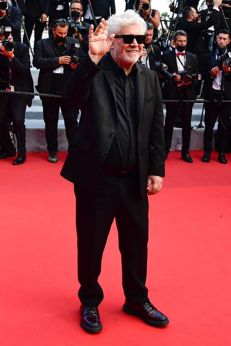 Pedro Almodovar attends the 'Annette' screening and opening ceremony of the 74th annual Cannes Film Festival on July 6, 2021 in Cannes, France.
