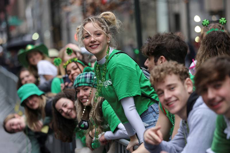 St Patrick's Day in the US: parade in New York City and green river in  Chicago