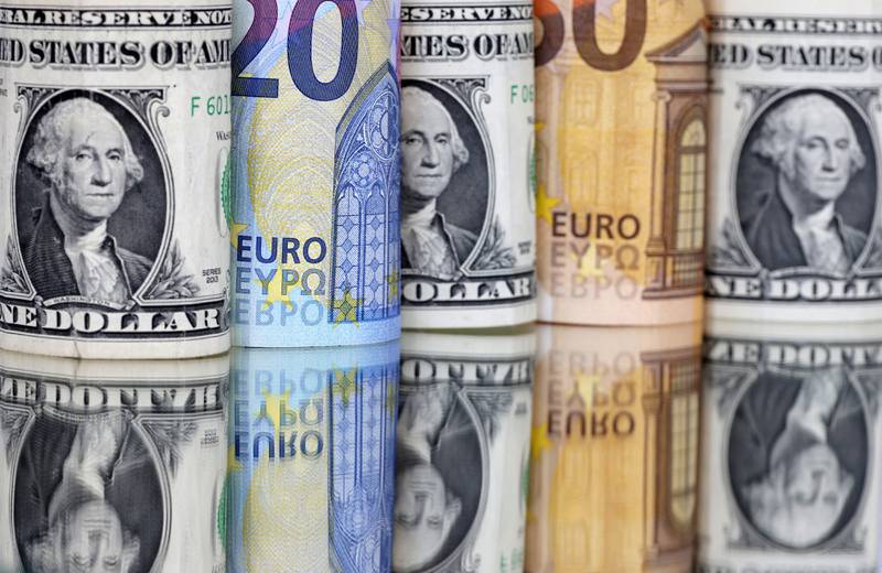Weak economic data, rampant inflation and the effects of the Ukraine war have weakened the euro against the US dollar. Reuters