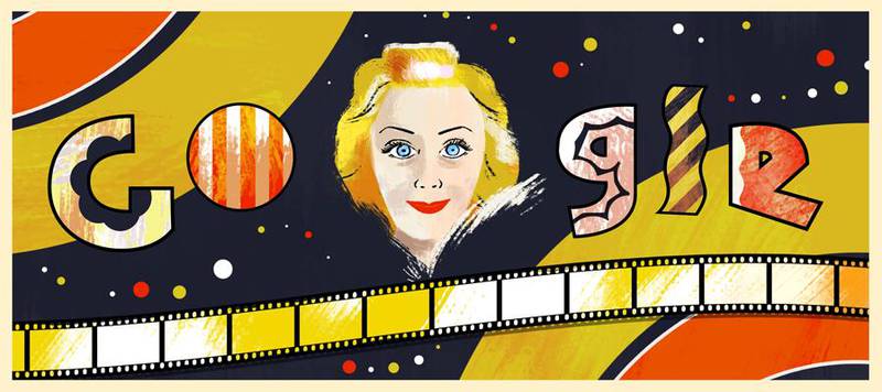 February 11 also marks Russian movie star Lyubov Orlova's 117th birthday. Google Doodle