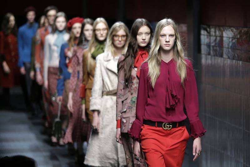 With his debut show for Gucci in February 2015, Michele made the brand one of the hottest on the planet. Photo: Gucci 
