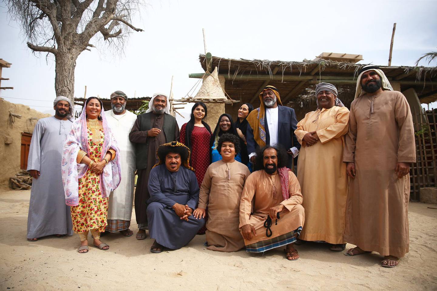 The full cast of Kashe' Nashe'.  Abu Dhabi Media