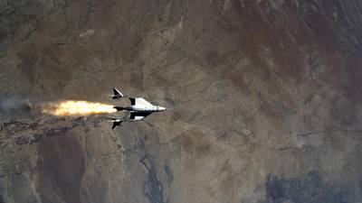 VSS Unity achieved a speed of Mach 3 after being released from the mothership. Reuters