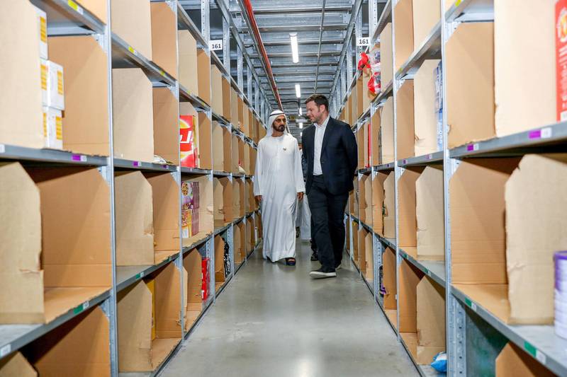 Sheikh Mohammed visits Souq's new fulfilment centre in Dubai. WAM