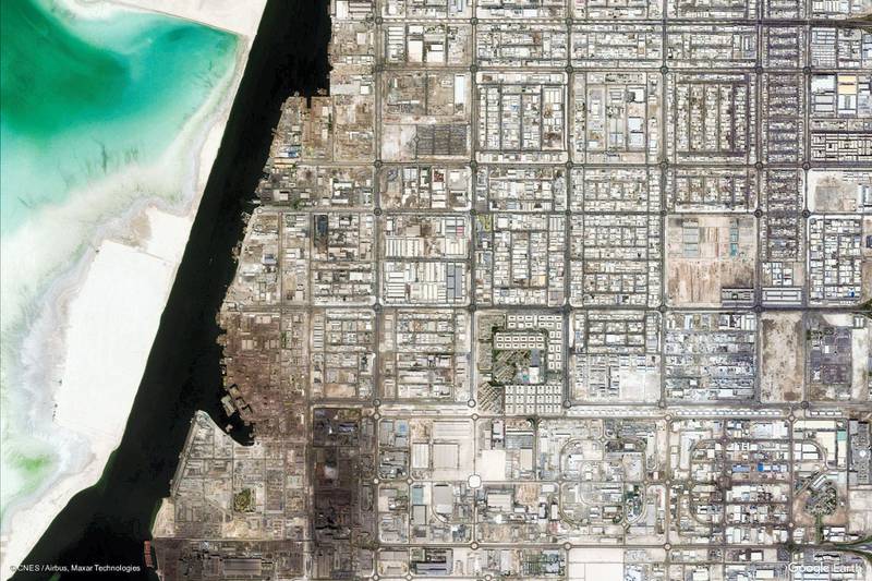 Musaffah industrial area in Abu Dhabi.