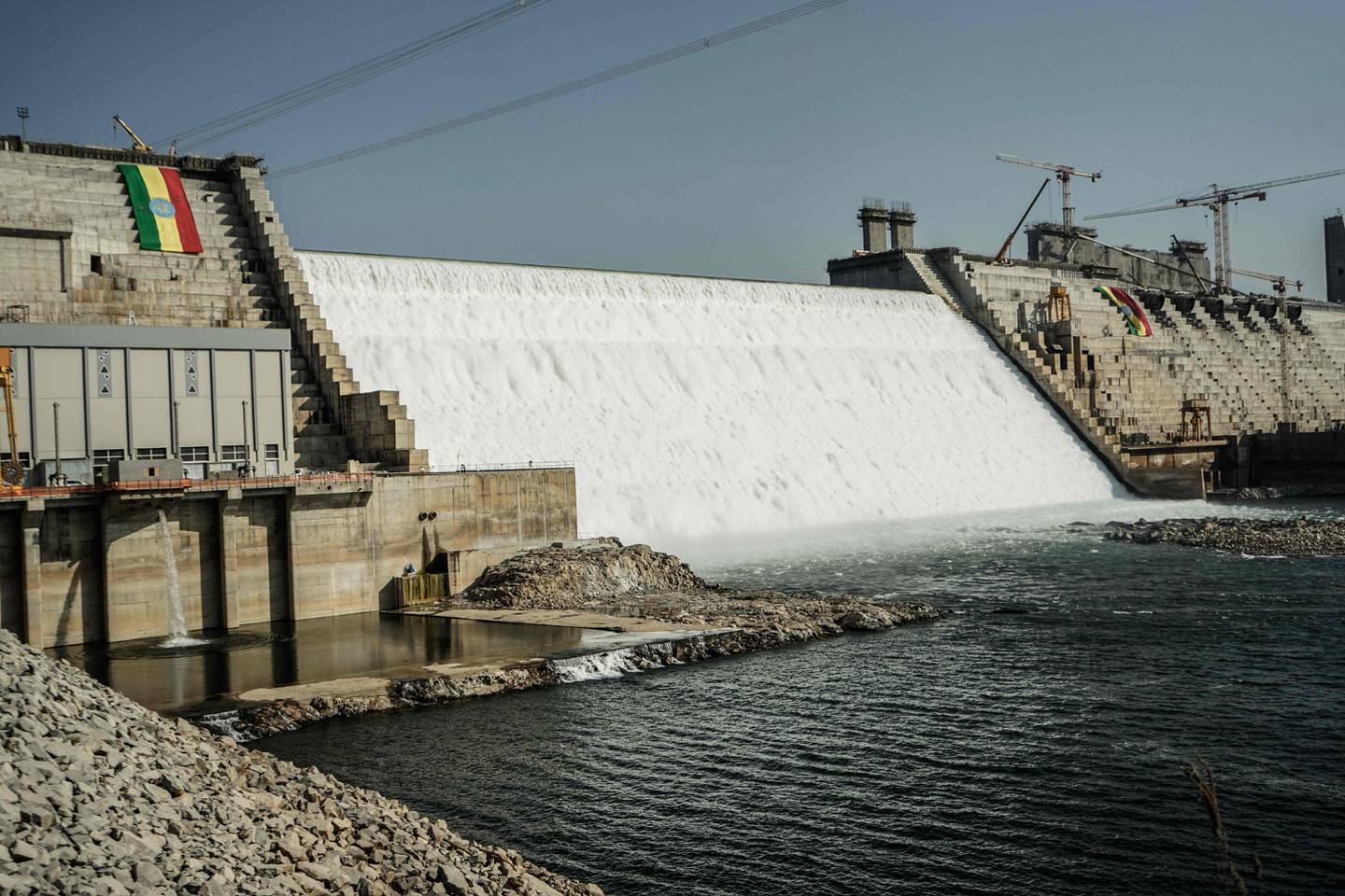 The Grand Ethiopian Renaissance Dam in Guba, Ethiopia. AFP