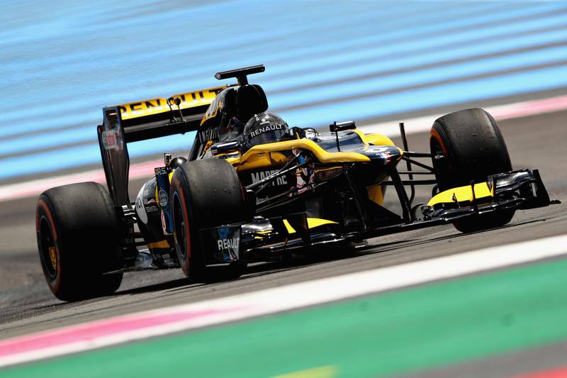Aseel Al Hamad of Saudi Arabia poses drove the 2012 Renault F1 car before the French Grand Prix at Circuit Paul Ricard in Le Castellet. Dan Istitene / Getty Images