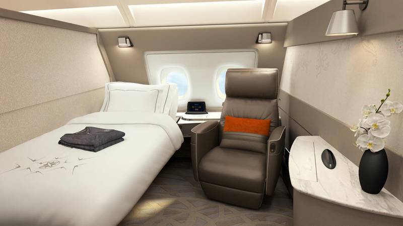A380 Suites. Courtesy of Singapore Airlines