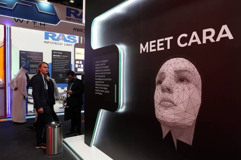 Artificial intelligence loomed large during the exhibition
