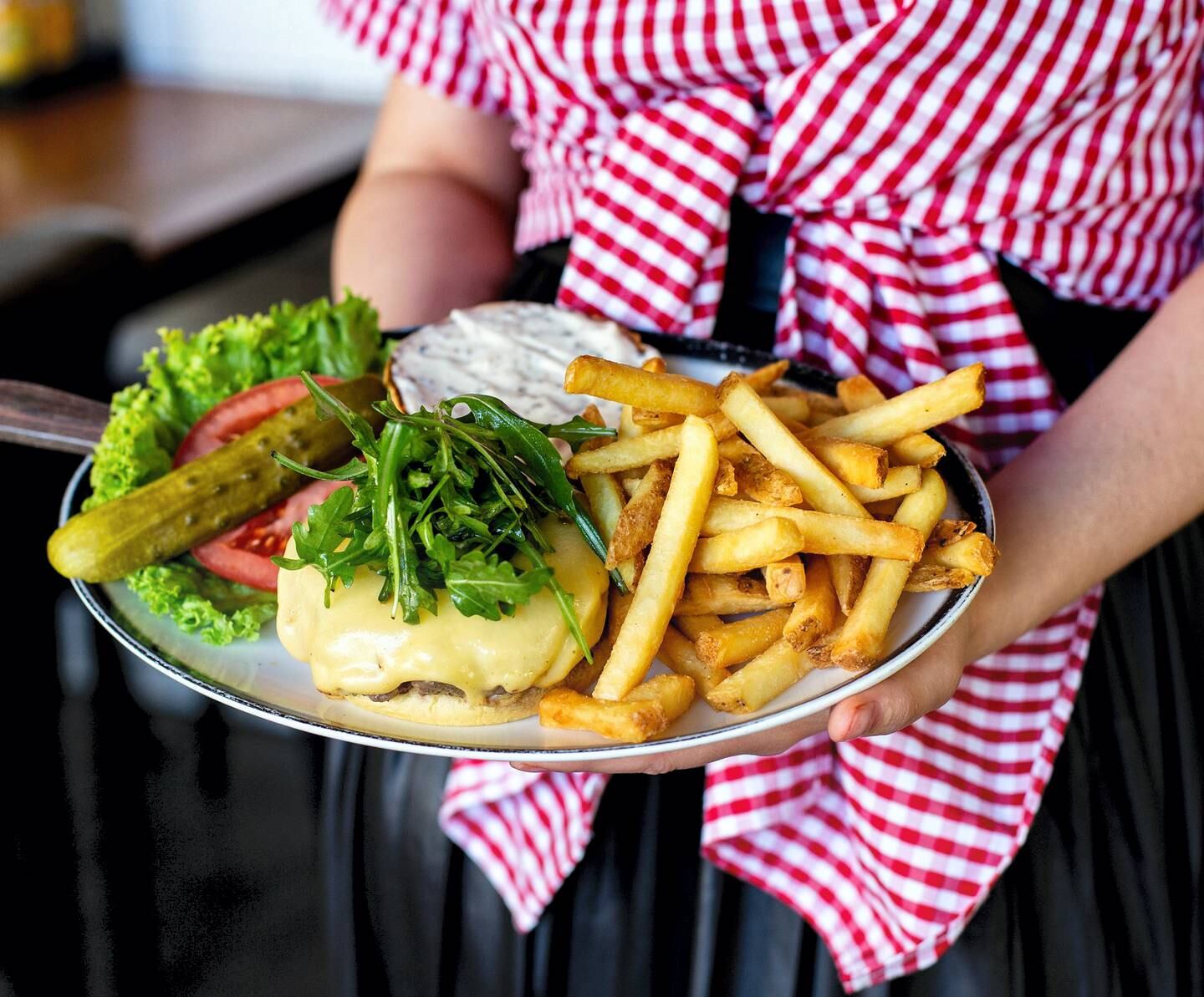 Black Tap offers a variety of burgers, from beef to chicken and a vegan option. Photo: Black Tap 