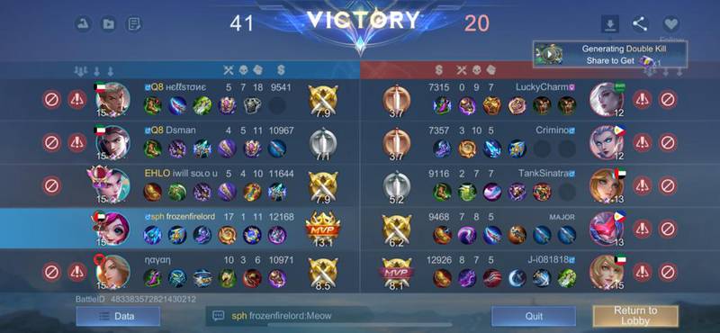 Each match in Mobile Legends lasts about 10 minutes, providing much-needed escapism without being overly immersive