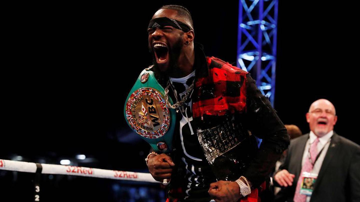 Deontay Wilder is next scheduled to face Tyson Fury when the unbeaten American defends his WBC heavyweight belt on December 1. Reuters