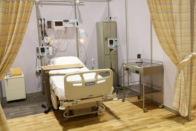 The Adnec facility is one of two new field hospitals built in Abu Dhabi