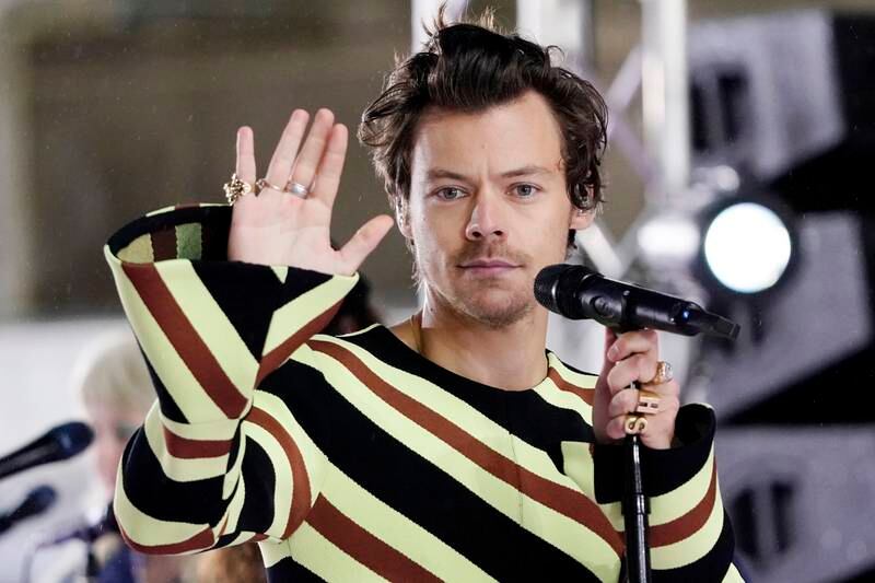 Harry Styles was due to perform at the Royal Arena venue in Copenhagen on Sunday night. Invision / AP