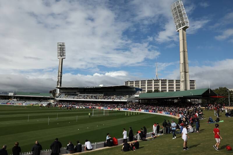 General views during a Manchester United training session at the WACA on July 21, 2022 in Perth, Australia. Getty Images