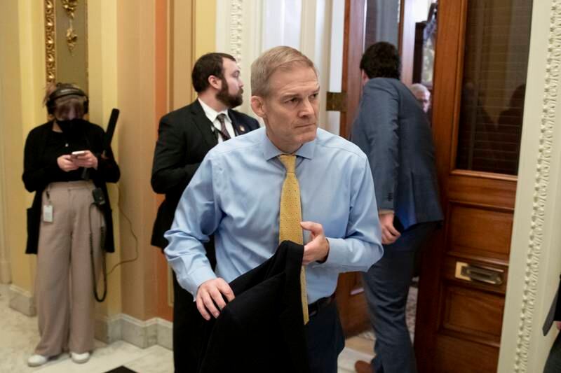 Republican Jim Jordan is seen as an alternative choice for House speaker if Mr McCarthy cannot secure the 218 votes needed to win. EPA