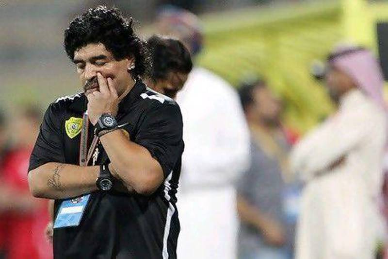 Maradona failed to bring any silverware to Al Wasl in the last season since taking over.