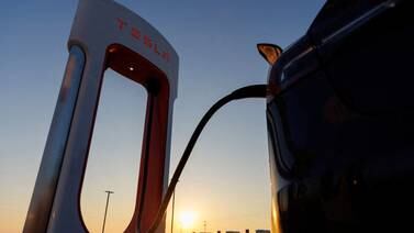 A Tesla charger in Kettleman City, California.  Reuters