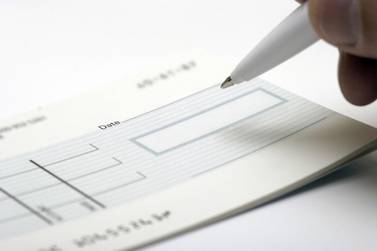Dh28.9 billion worth of 546,000 cheques bounced in the first five months of 2018, accounting for 4.2 per cent of the total number of cheques handled by the system. Photo: istockphoto.com