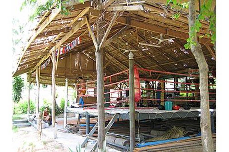 The boxing ring is the final stage of training at the Horizon Muay Thai Camp.