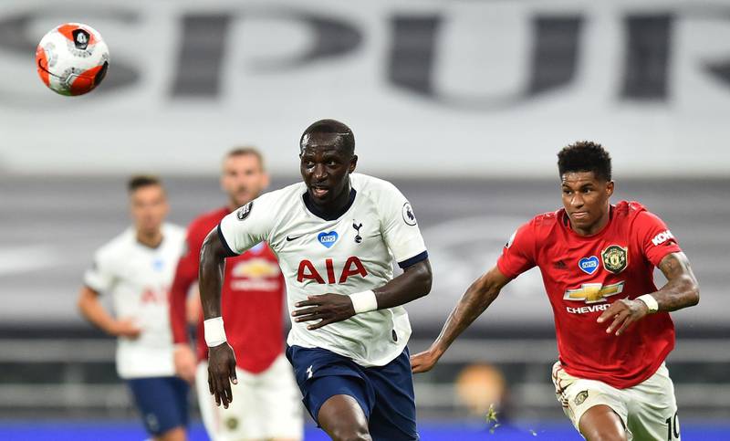 Moussa Sissoko - 8: Much has been made of Harry Kane and Son Heung-min's comebacks bolstering Spurs but the Frenchman's return from injury is arguably even more important. A monster in defence and denied Marcus Rashford a late break away with a vital interception. AFP