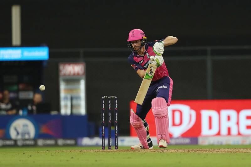 Jos Buttler smashed 70 off 47 balls but Rajasthan Royals still lost by four wickets to Royal Challengers Bangalore in Mumbai on April 5, 2022. Sportzpics for IPL