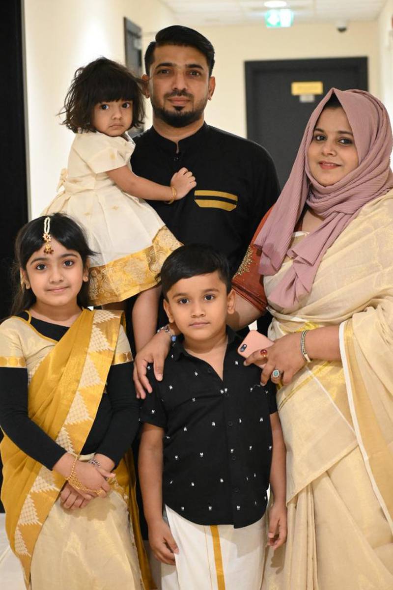 Abbas Iqbal and his wife Ayshath have three children - Nuha, Grade 4, Zidan, Grade 2 and Nairah.