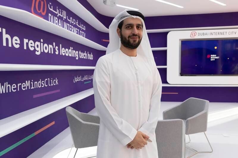 Ammar Al Malik, managing director of Dubai Internet City, at Gitex Global. Antonie Robertson/The National