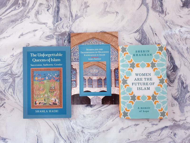 Books such as 'The Unforgettable Queens of Islam' by Shahla Haeri and 'Women are the Future of Islam' by Sherin Khankan highlight women's stories. Hafsa Lodi