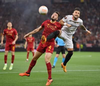 Alex Telles - 6, Could only hit his shot high and wide when he had a half-chance in the second half. Stuck to his defensive duty in the first half and got forward well in the second as Sevilla went in search of a winner. Getty
