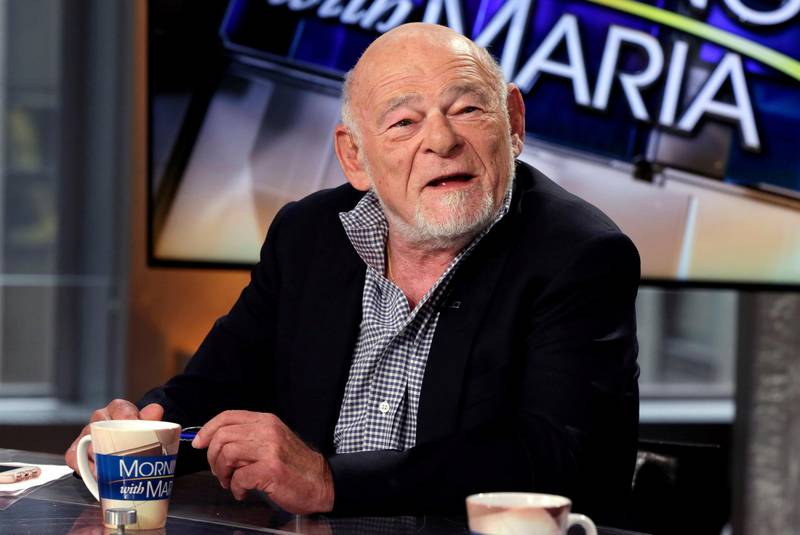 Mandatory Credit: Photo by AP/REX/Shutterstock (8998612b)
Businessman Sam Zell speaks during an interview with Maria Bartiromo during her "Mornings with Maria Bartiromo" program on the Fox Business Network, in New York
Sam Zell, New York, USA - 15 Aug 2017