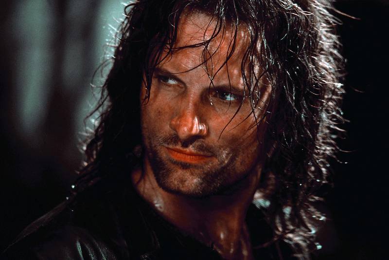 Viggo Mortensen in Lord of the Rings: The Fellowship of the Ring. Courtesy New Line Cinema