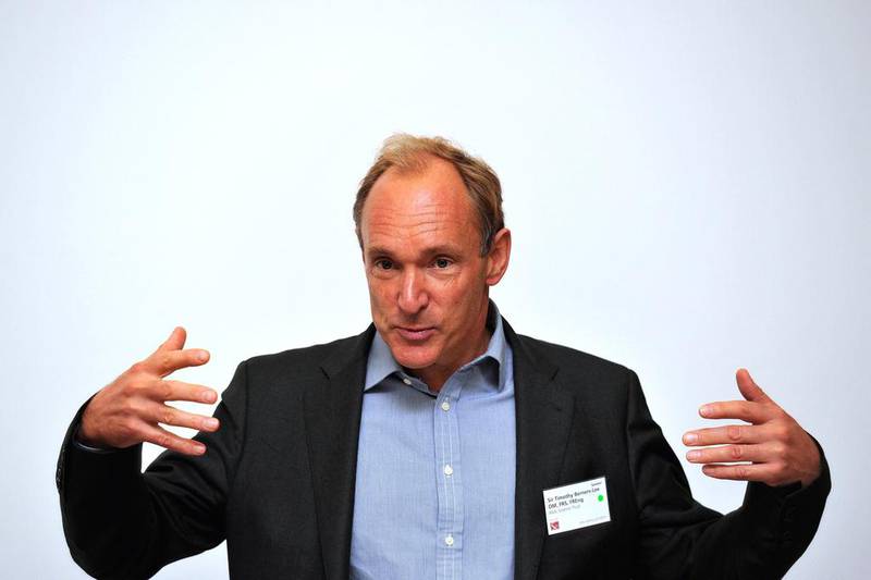 Computer scientist Tim Berners-Lee in 1989 developed technology that, combined with of the fledgling internet, gave us the World Wide Web. AFP