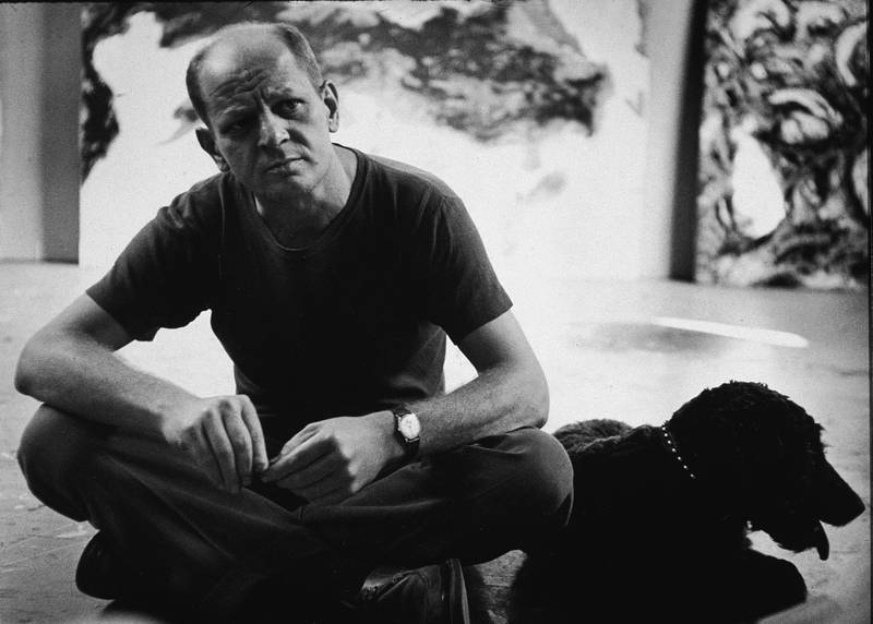 Jackson Pollock was known for his 'drip technique' of splashing or pouring liquid household paint on to large canvases. Getty Images
